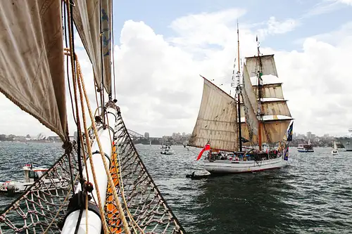 Australia Day Tall Ships Race on Sydney Harbour